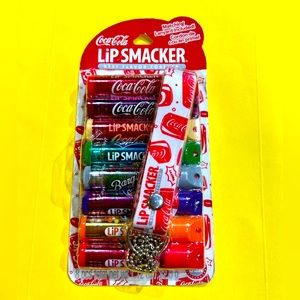 SOLD Coca-Cola Lip Smacker Best Flavor Open Refreshment Glosses Balms + Lanyard
